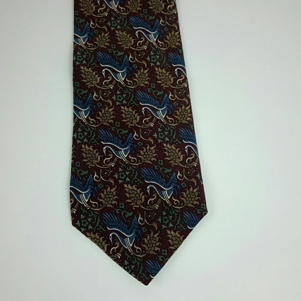 Christian Dior Monsieur Red Pattern Men's Tie